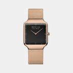 Bering Square Black Analog watch