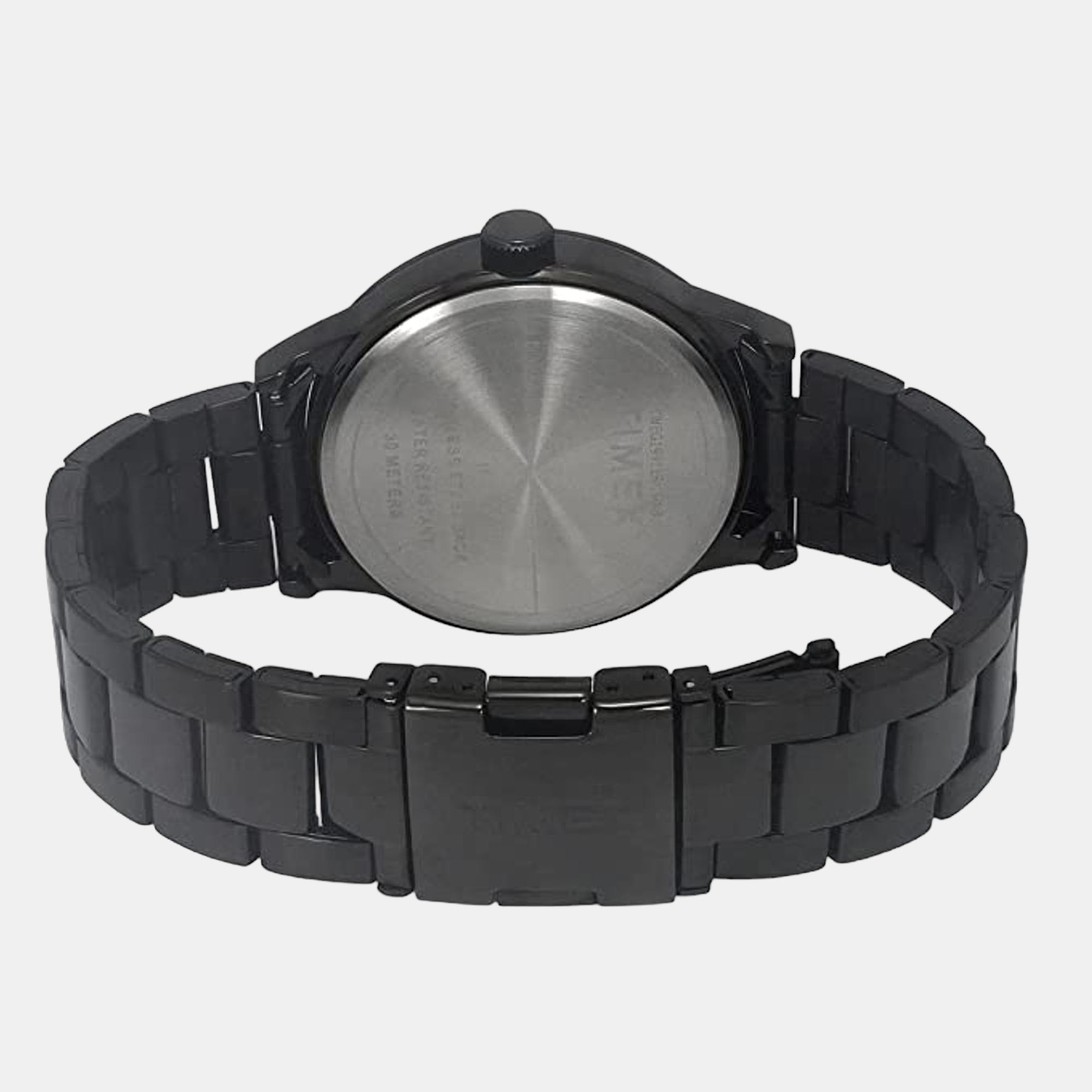 Fashion Men Quartz Black Dial Chronograph Stainless Steel Watch TWEG19911