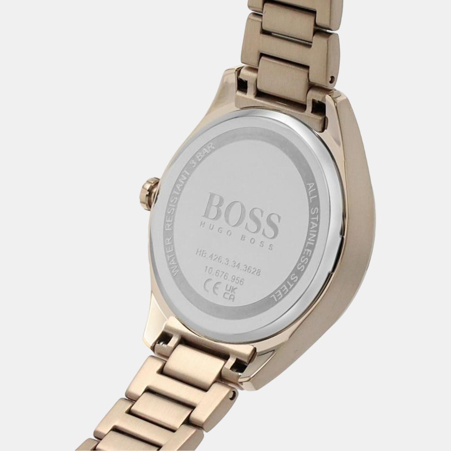 Boss 34 mm Gold Quartz watch
