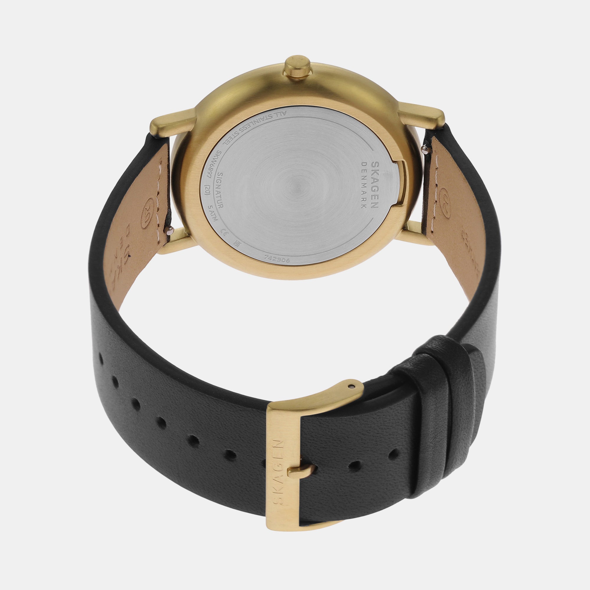 Skagen Leather Black watch