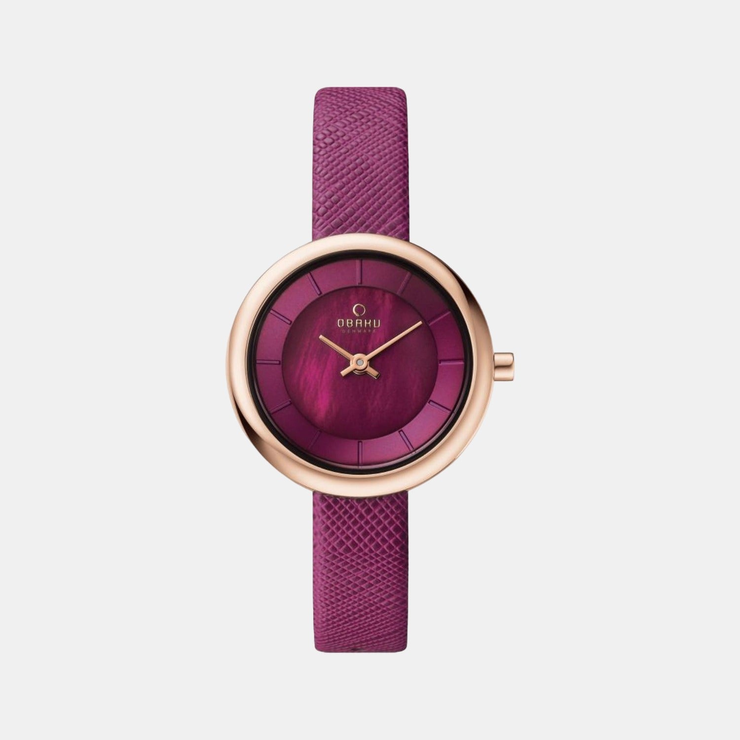 Obaku Round Purple Analog watch