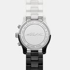 Runway Women Quartz Black Dial Chronograph Stainless Steel Watch MK7330