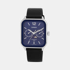 Casio Rectangular Blue Chronograph watch