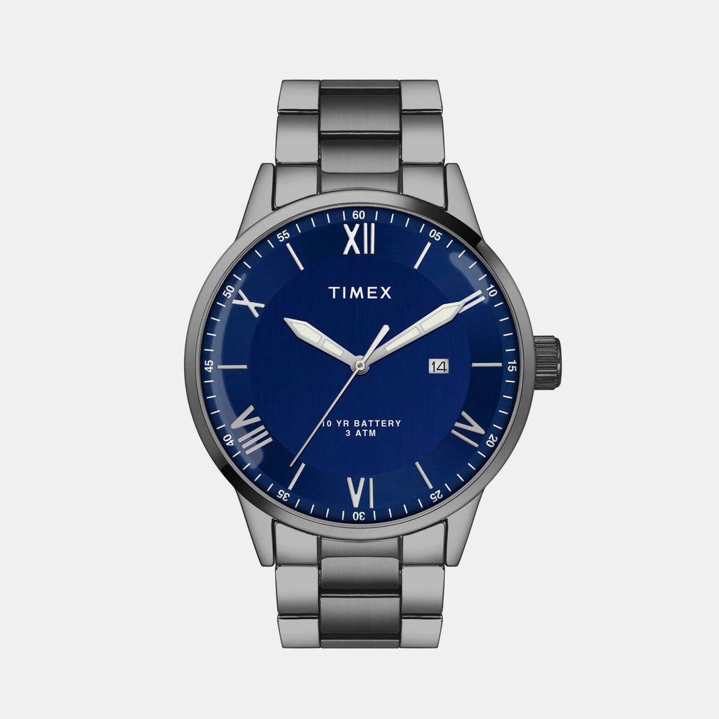 Timex Round Blue Analog watch
