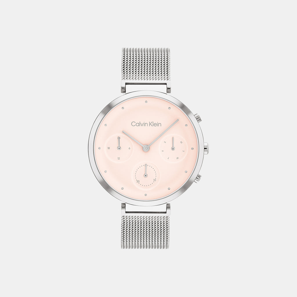 Calvin Klein Round Pink Chronograph watch