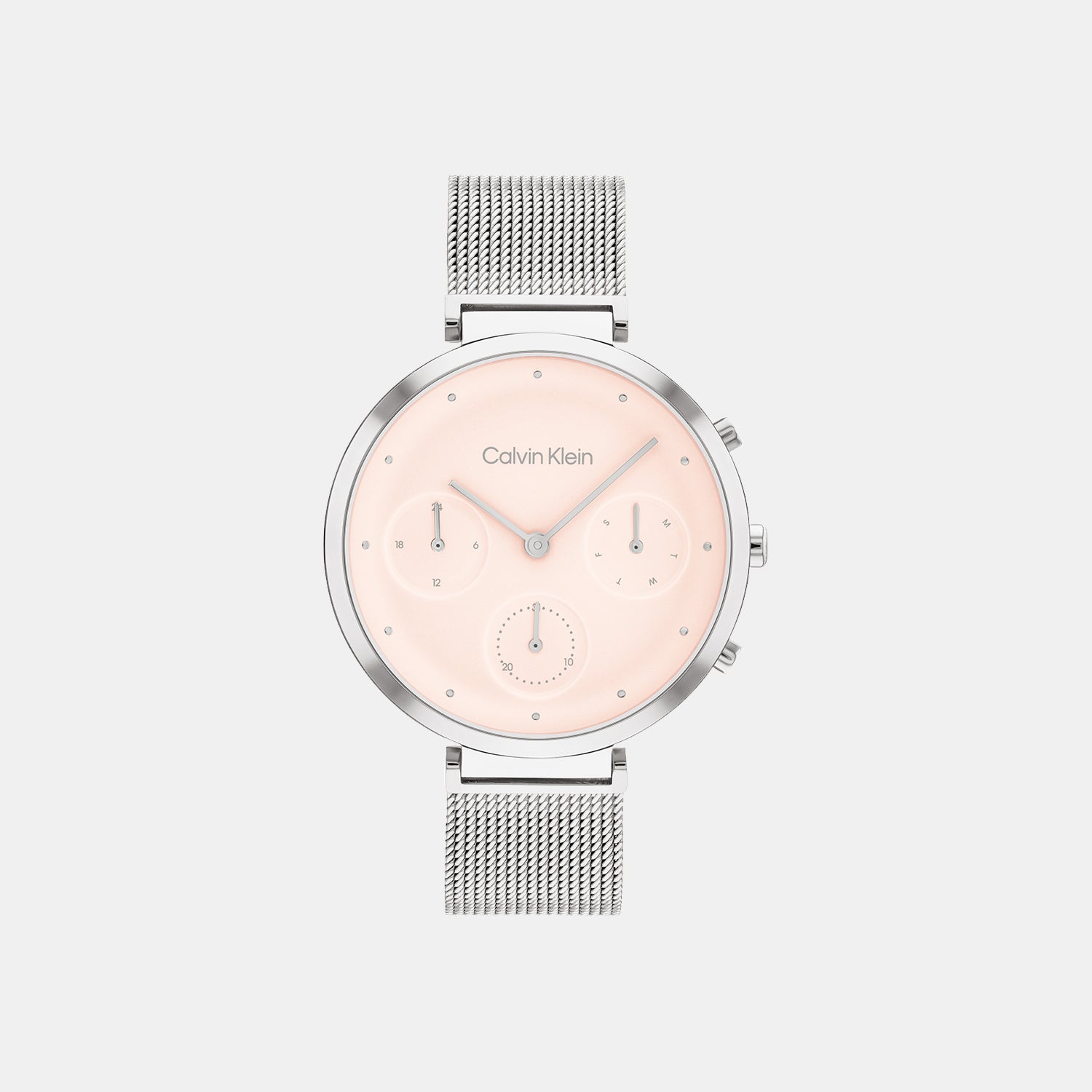 Calvin Klein Round Pink Chronograph watch