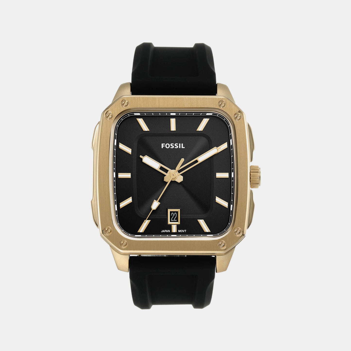 Male Black Analog Silicon Watch FS5981