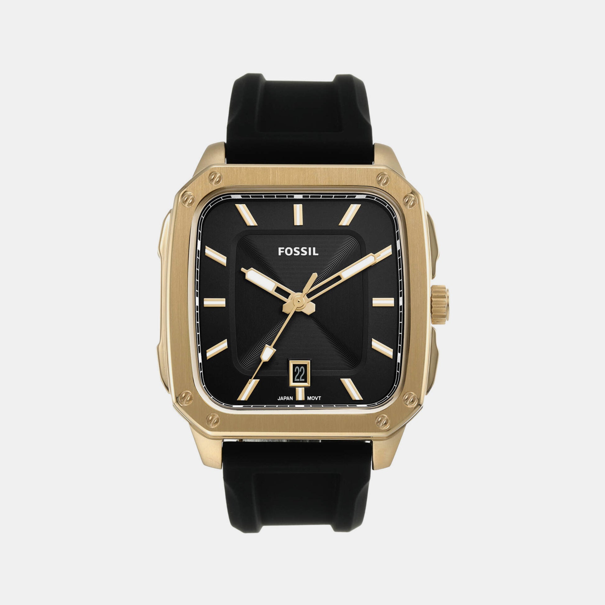 Male Black Analog Silicon Watch FS5981