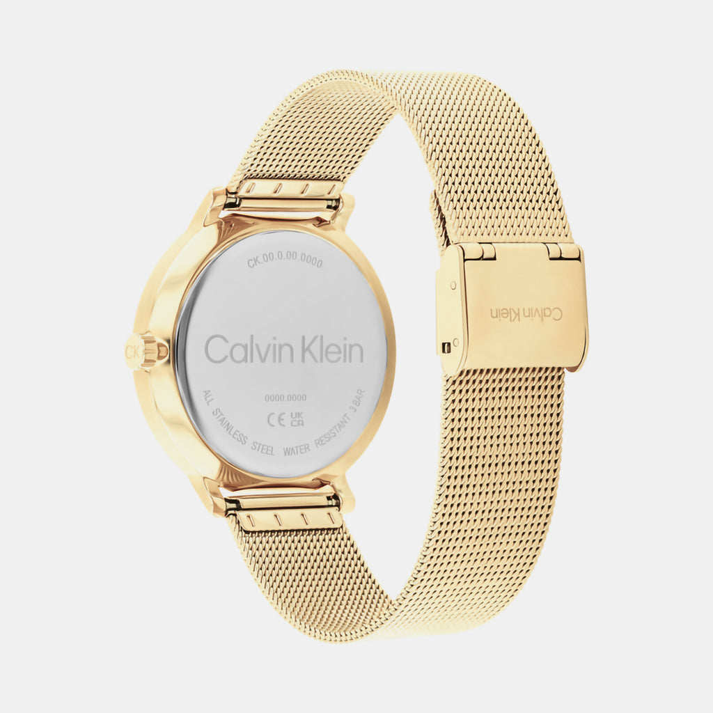 Calvin Klein Unisex Round Champagne watch