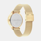 Calvin Klein Unisex Round Champagne watch