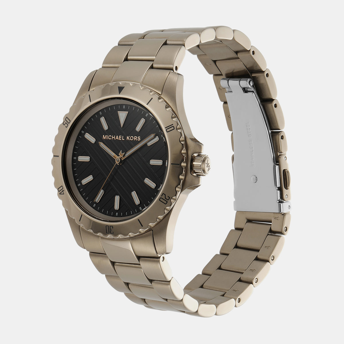 Michael Kors Men Round Black watch