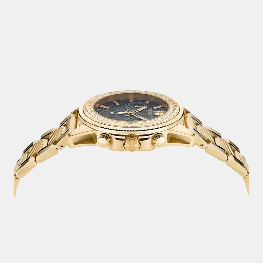 Greca Action Men Quartz Black Dial Analog Stainless Steel Watch VE3J00622