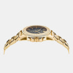 Greca Action Men Quartz Black Dial Analog Stainless Steel Watch VE3J00622