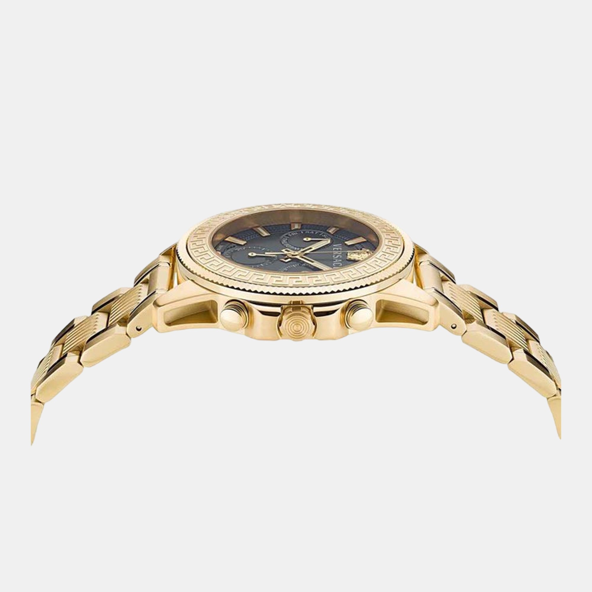 Greca Action Men Quartz Black Dial Analog Stainless Steel Watch VE3J00622