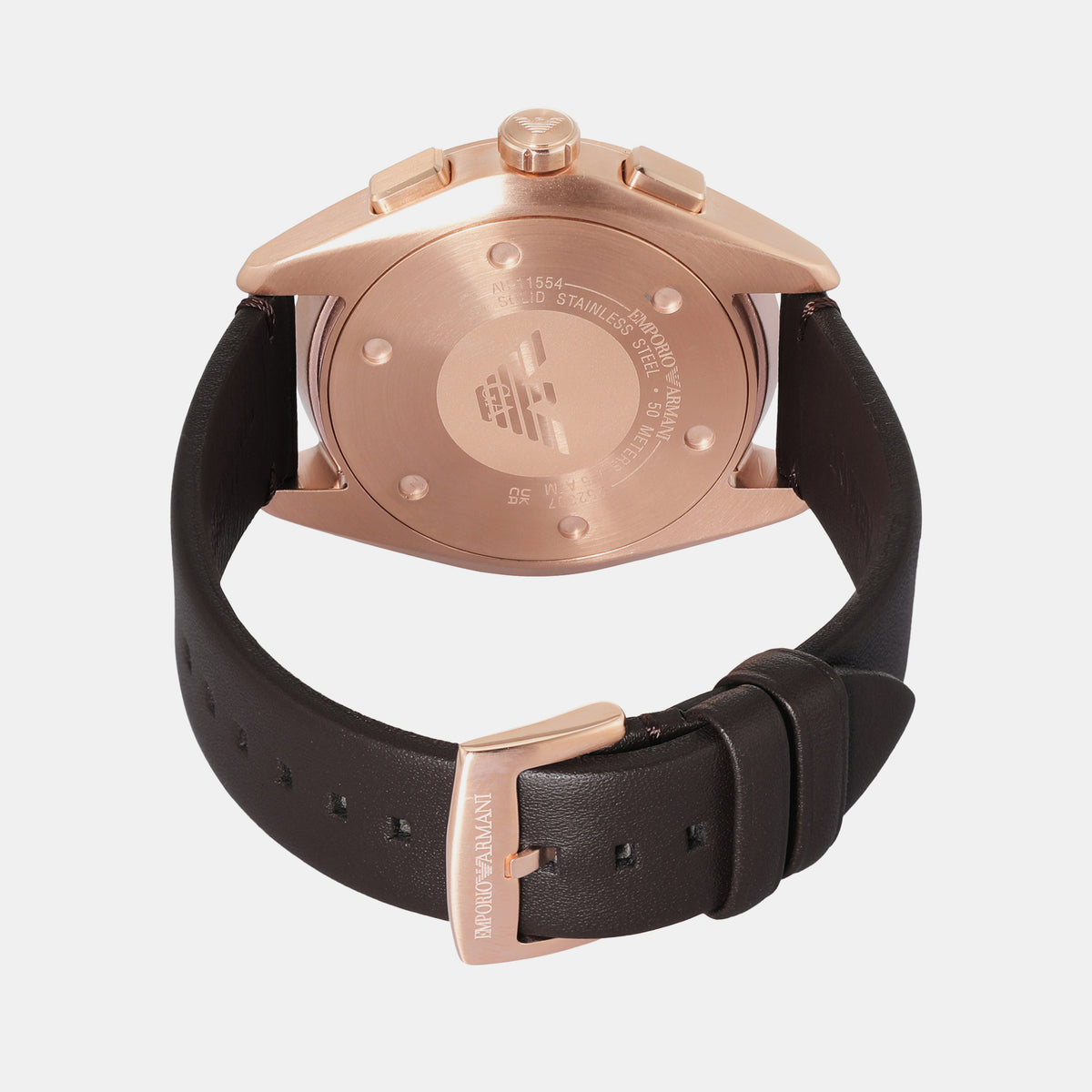 Emporio Armani Leather Blue watch