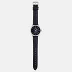 Enticer Men Quartz Black Dial Analog Leather Watch A2167