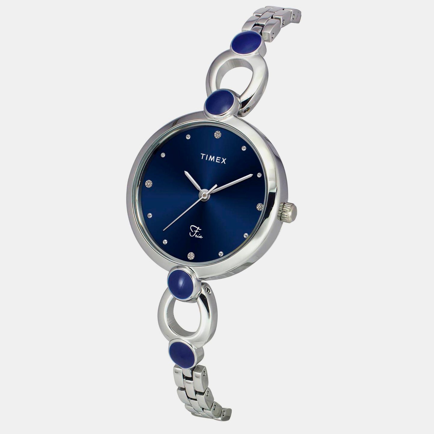 Fria Women's Blue Analog Brass Watch TWEL18100