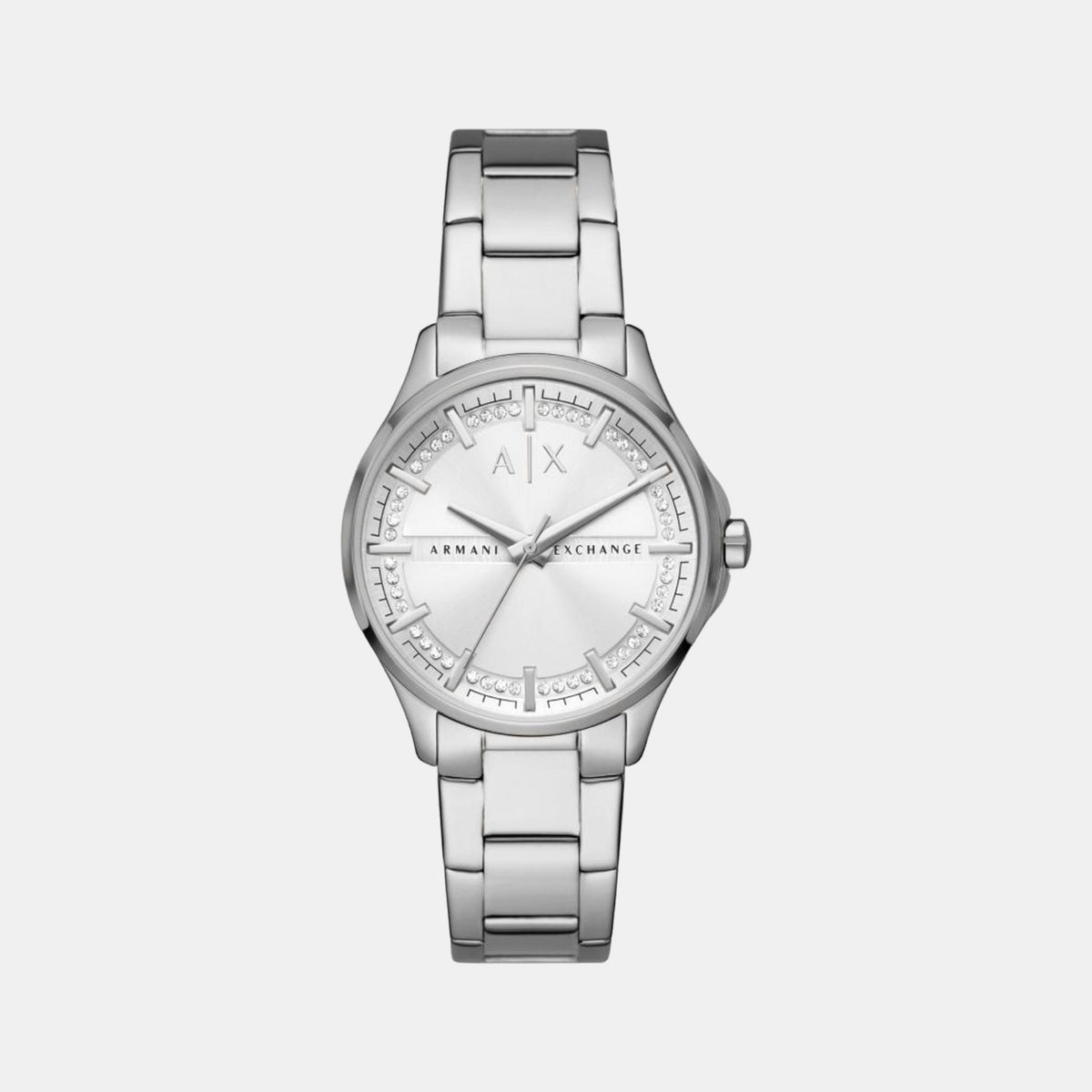 Armani Exchange Round Silver Analog watch