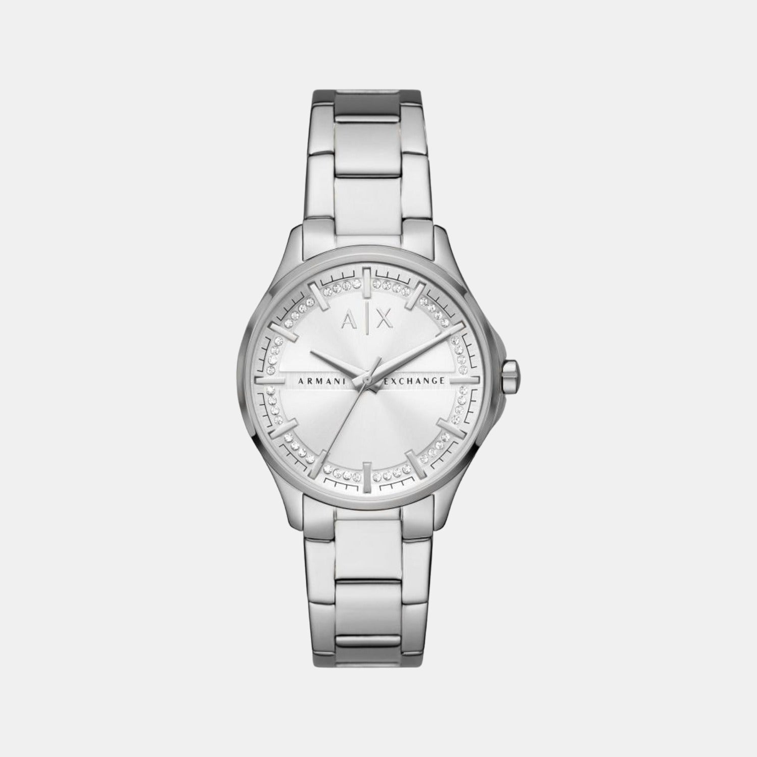 Armani Exchange Round Silver Analog watch