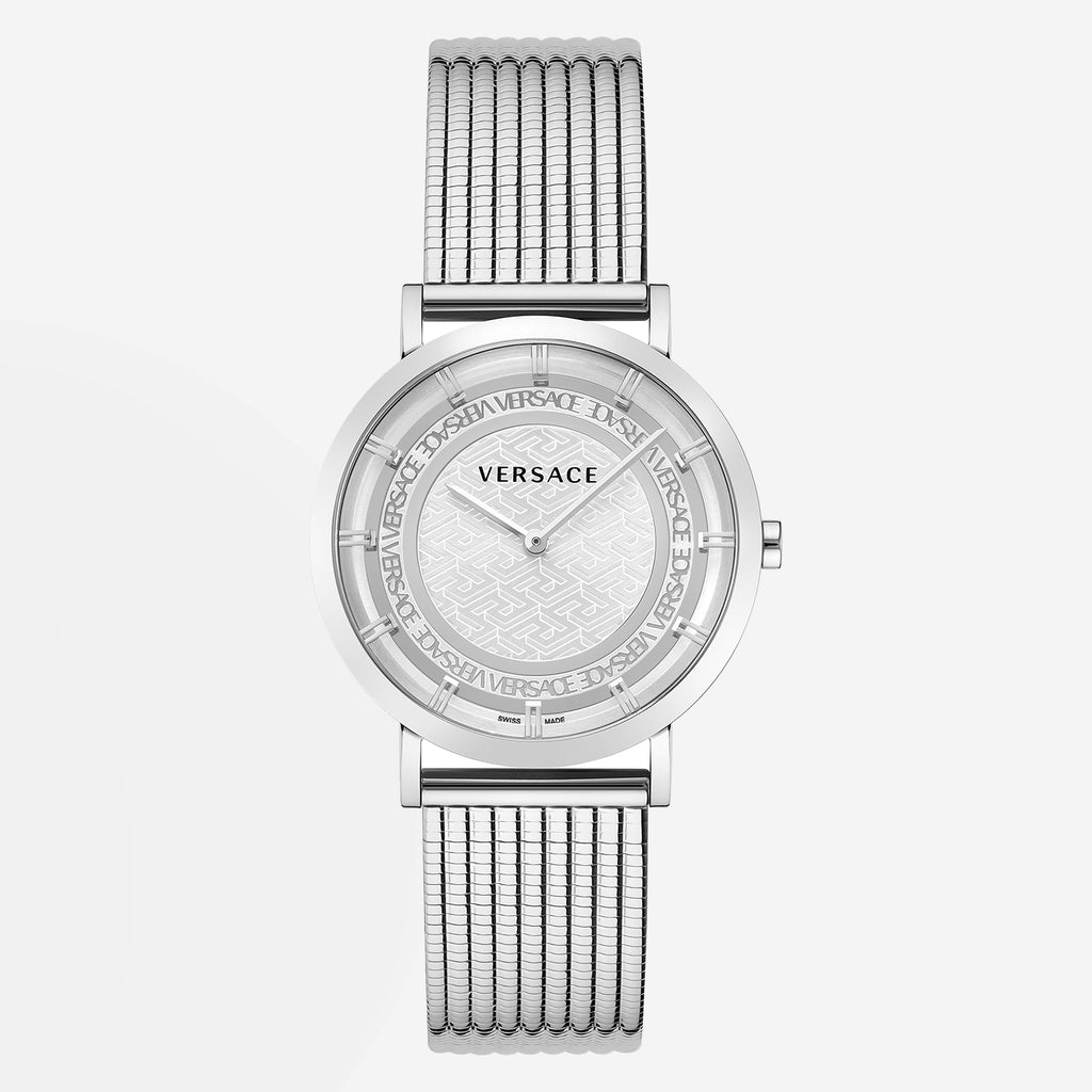 Versace Round Silver Analog watch