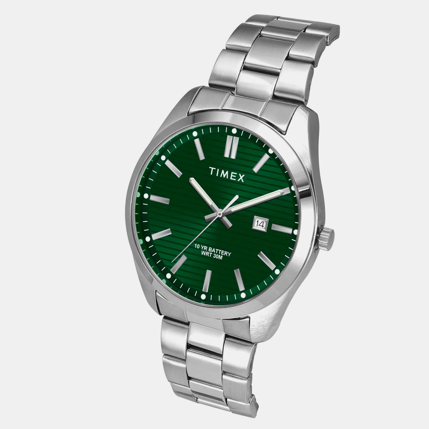 Men's E Class Green Dial Analog Stainless Steel Watch TWTG10409