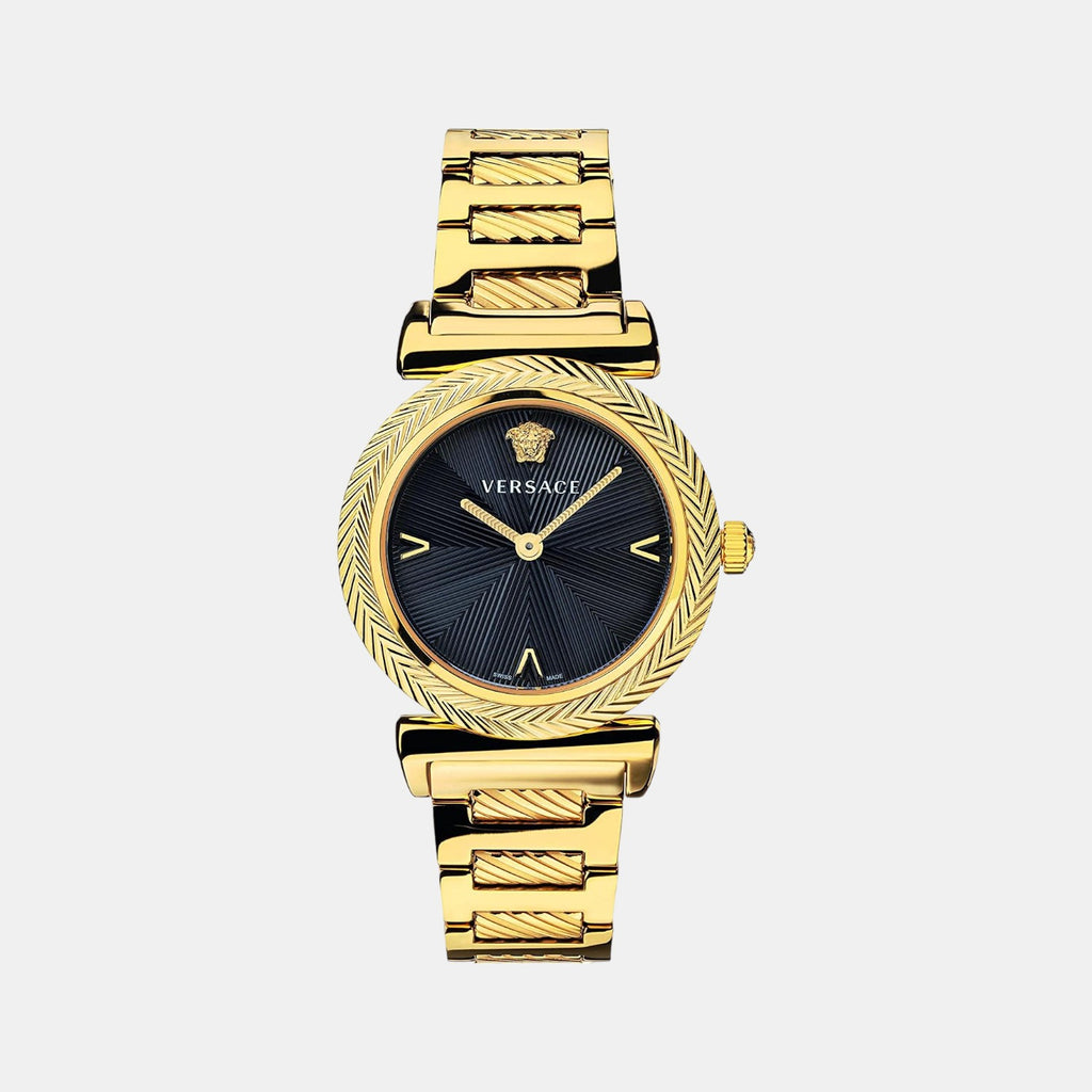Versace Round Black Analog watch