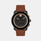 Movado Round Black Chronograph watch