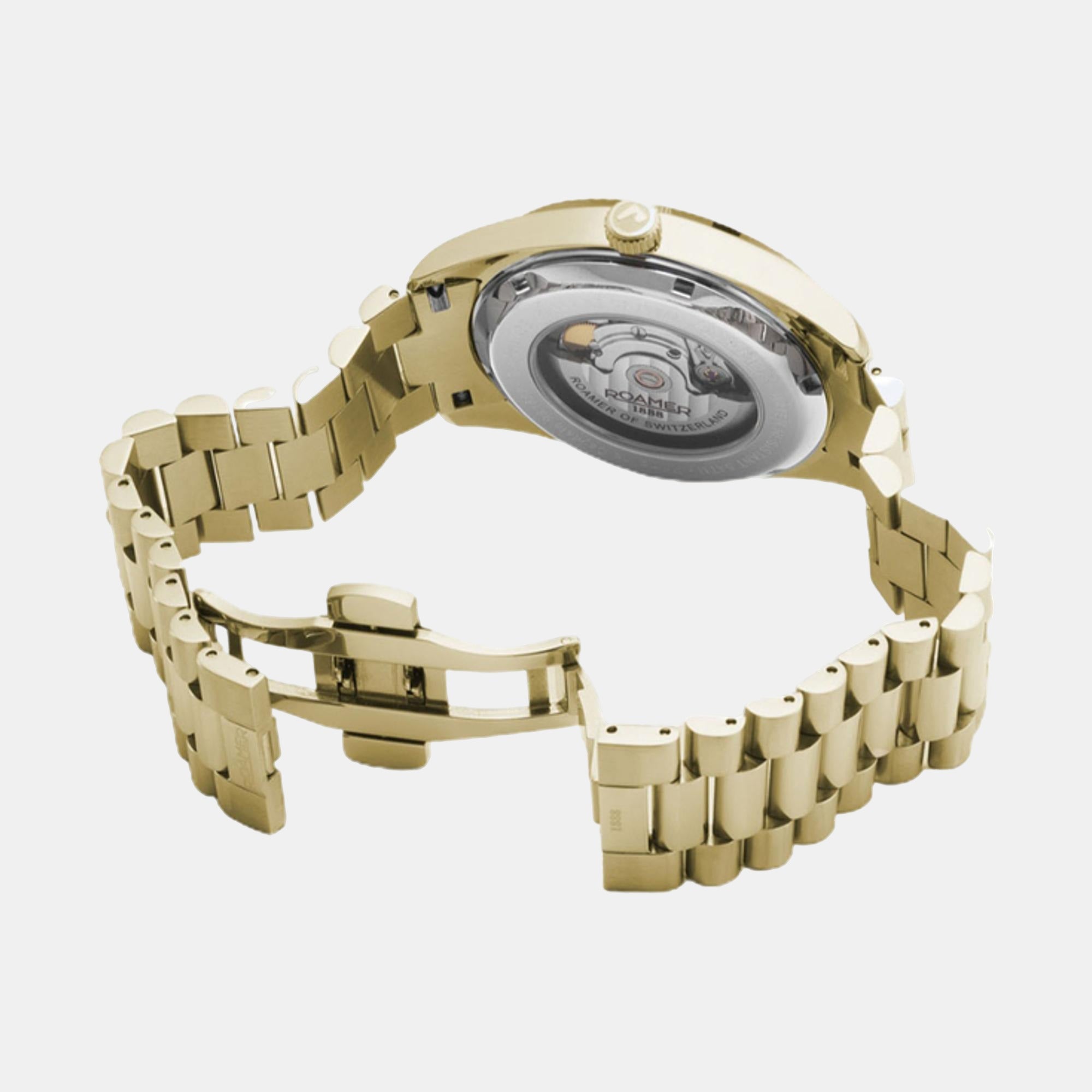 Primeline Daydate Ii Men Quartz Green Dial Analog Stainless Steel Watch 981666 48 75 50