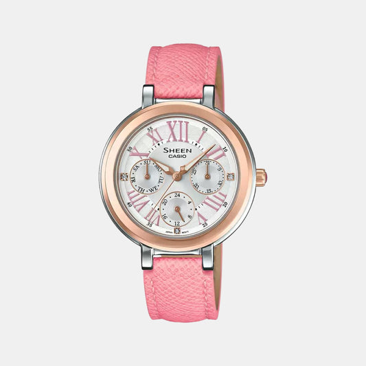 Sheen Female Chronograph Leather Watch SX195