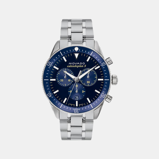 Heritage Series Male Blue Chronograph Stainless Steel Watch 3650124