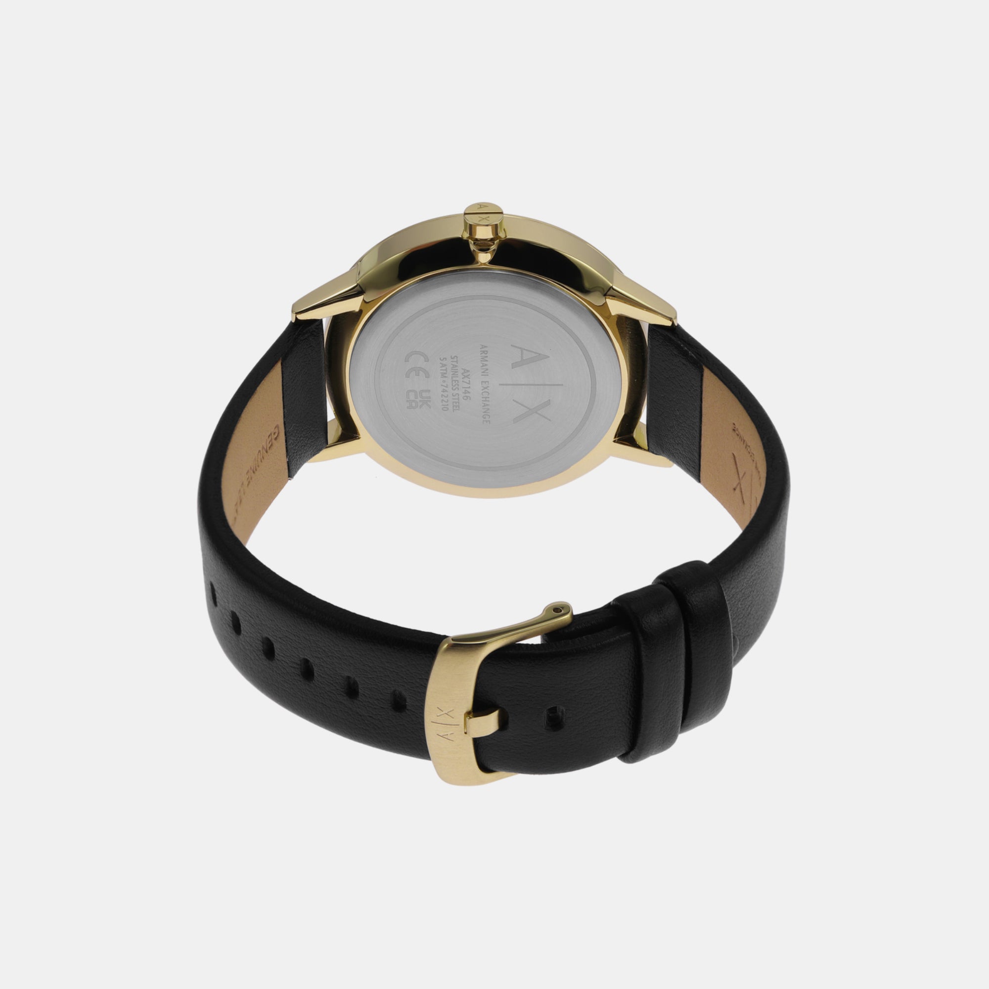 Armani Exchange Men Round Black watch