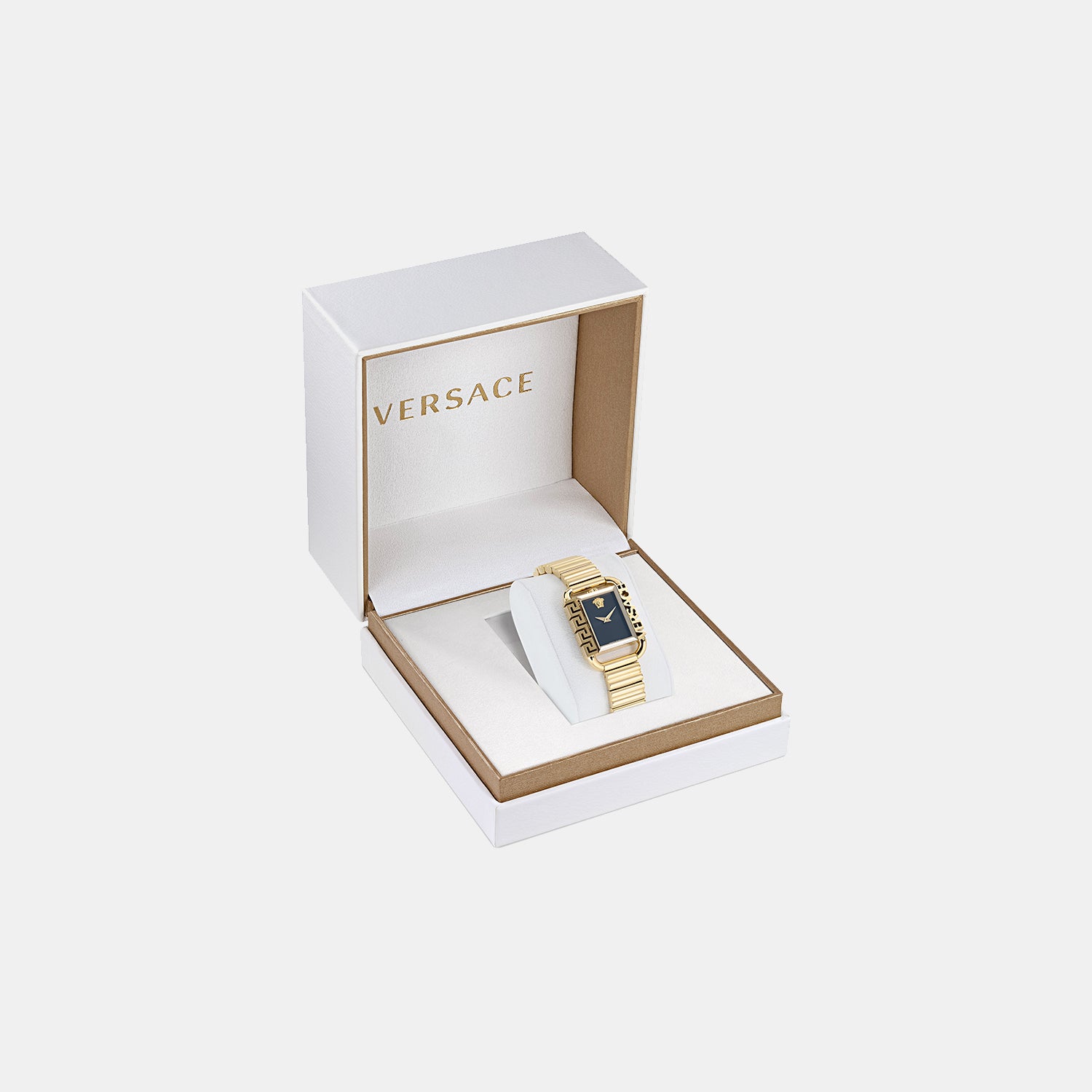 Versace Stainless Steel Rectangular watch