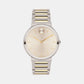Bold Male Beige Analog Stainless Steel Watch 3601075