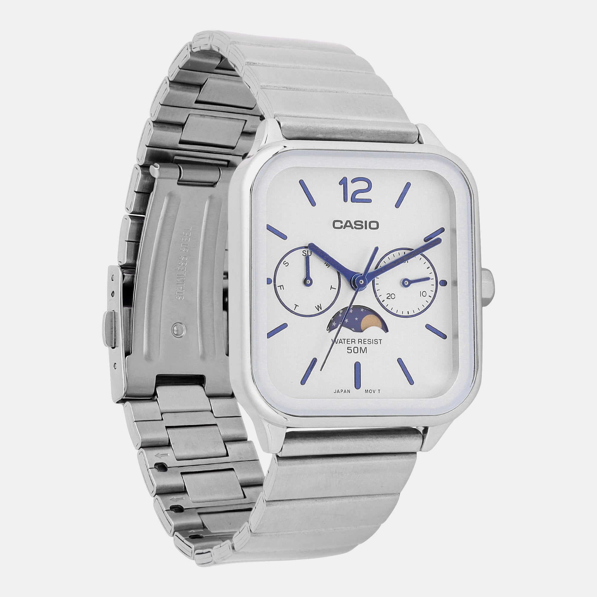 Casio Men Rectangular White watch