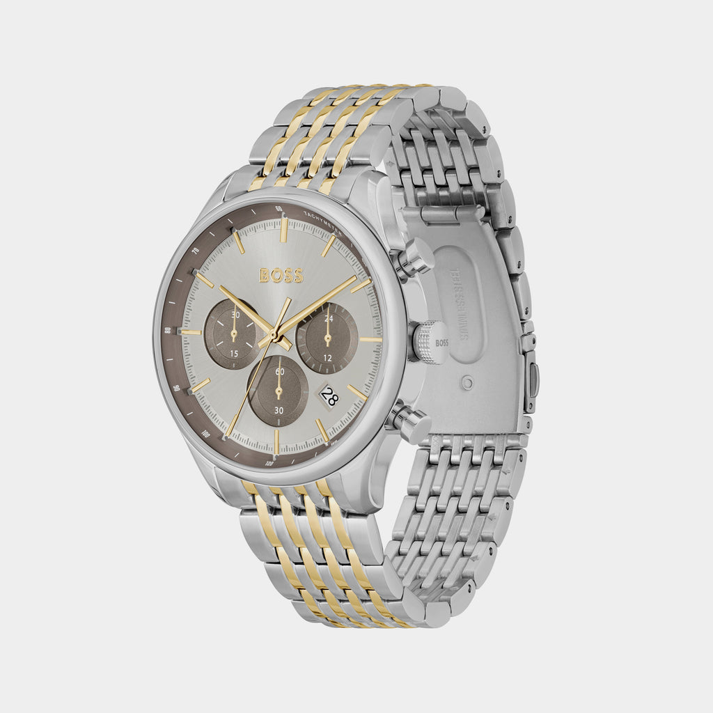 Boss Men Round Grey watch