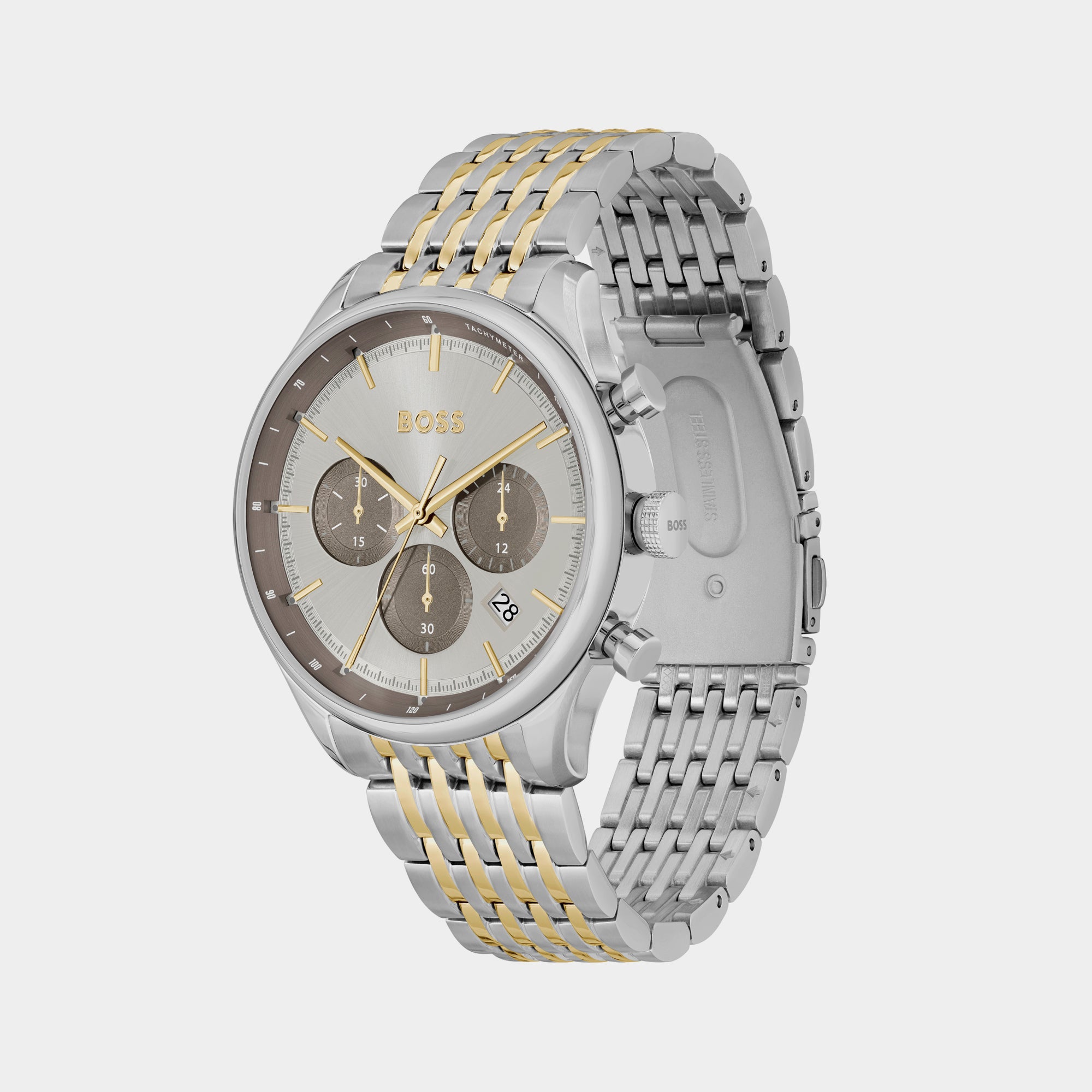 Boss Men Round Grey watch