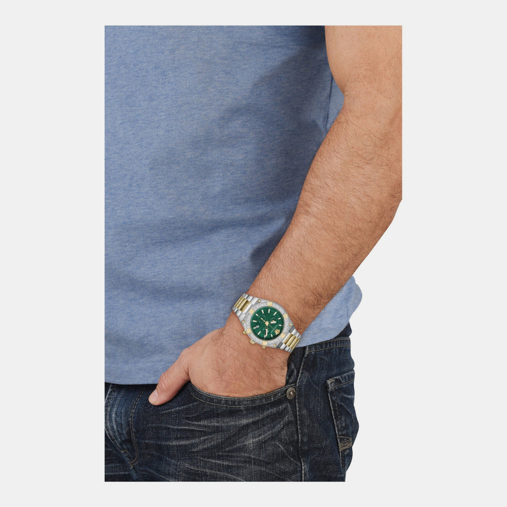 Versace Men Round Green watch