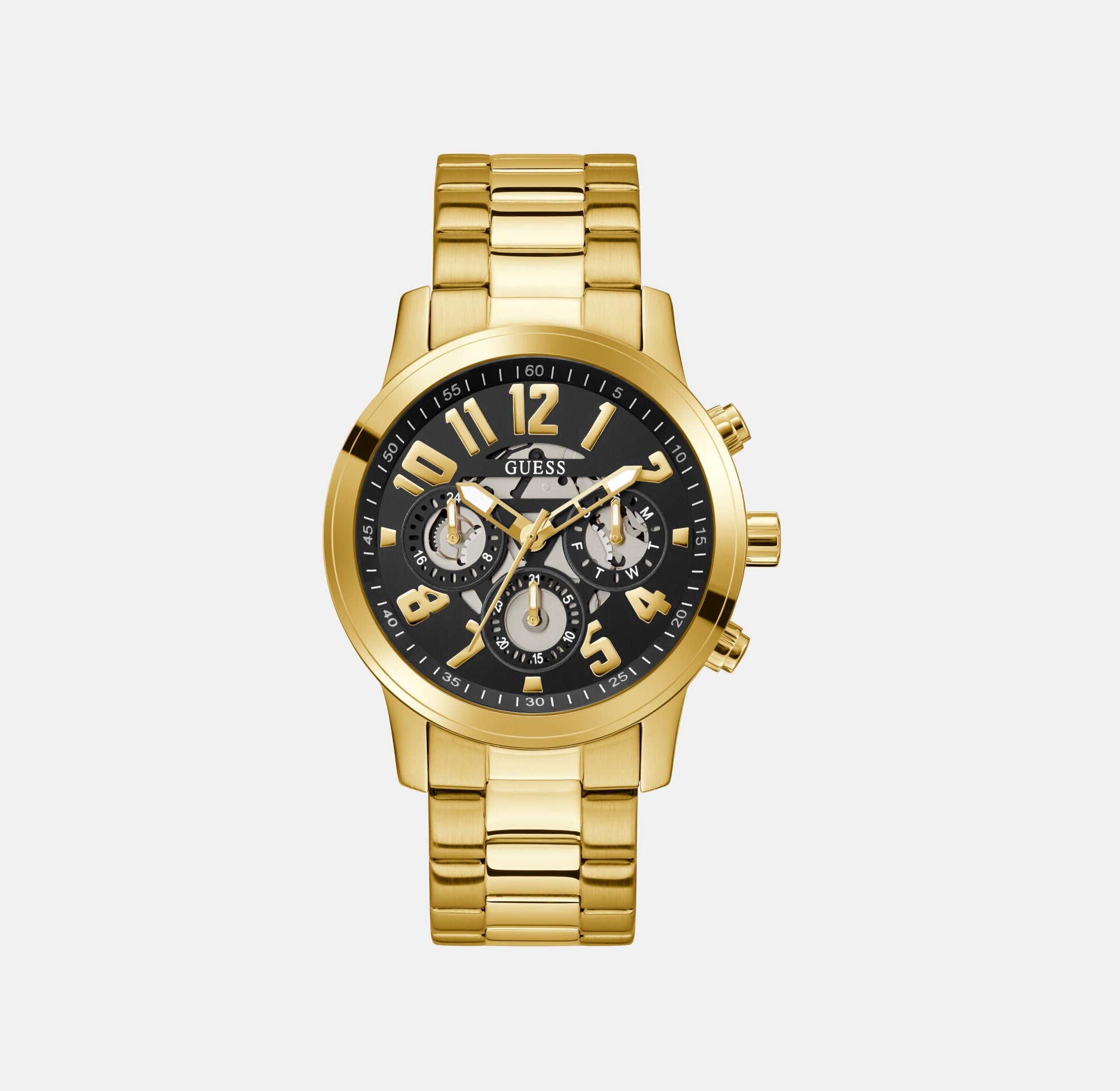 Guess Round Black Chronograph watch