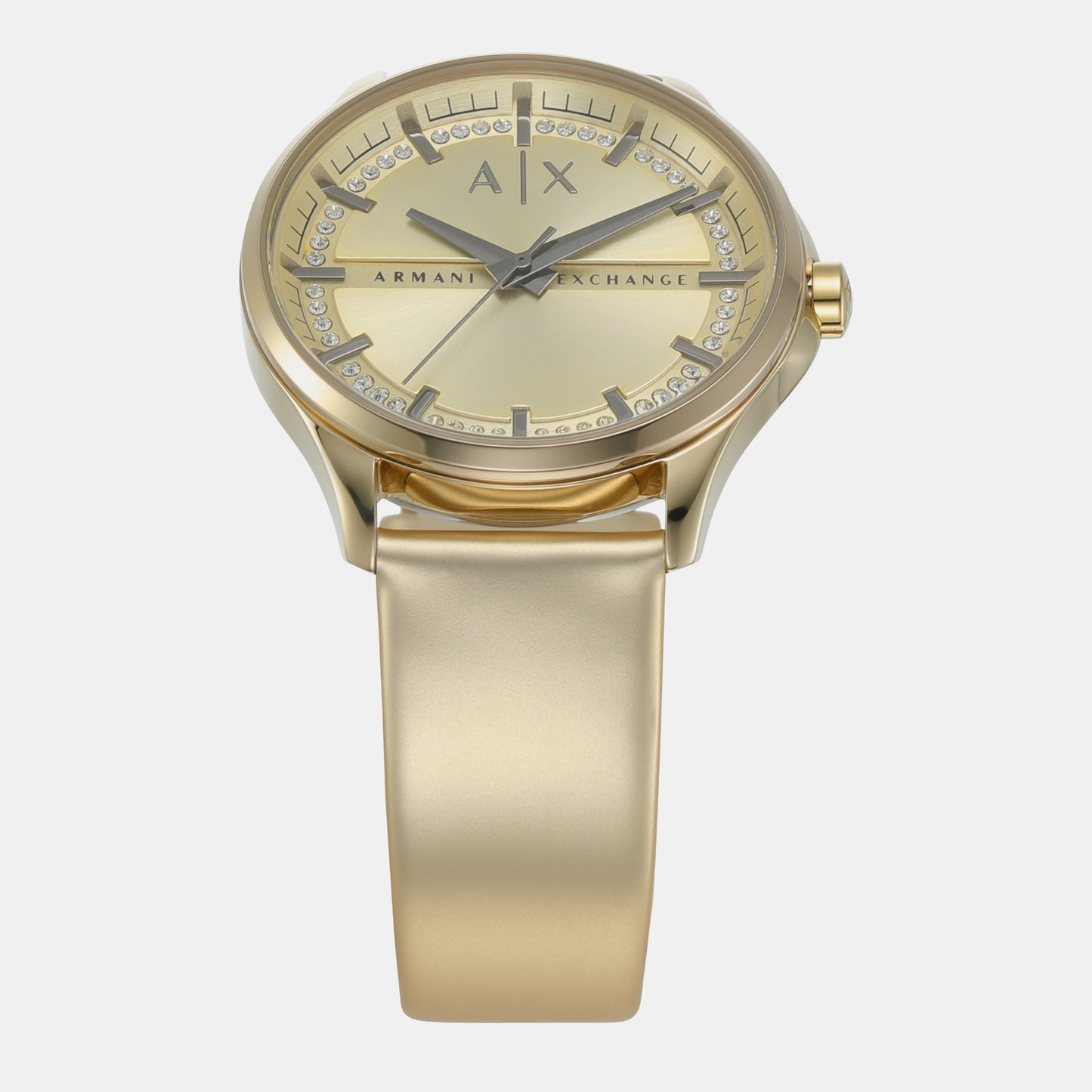 Female Gold Analog Stainless Steel Watch AX5271