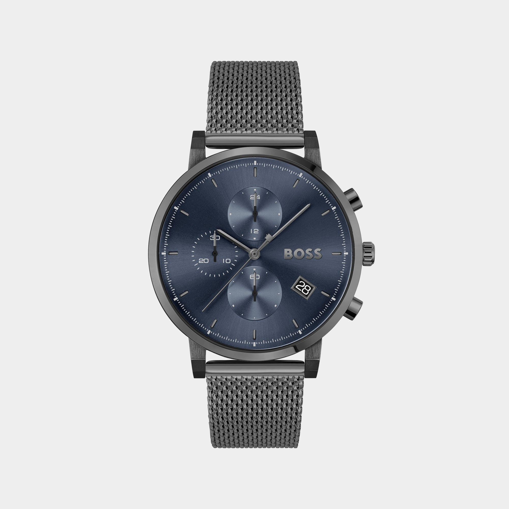 Boss Round Blue Chronograph watch