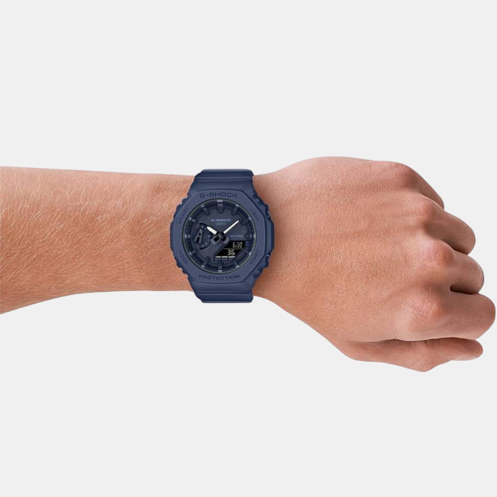 G-Shock Women Men Quartz Blue Dial Analog-Digital Resin Watch G1329