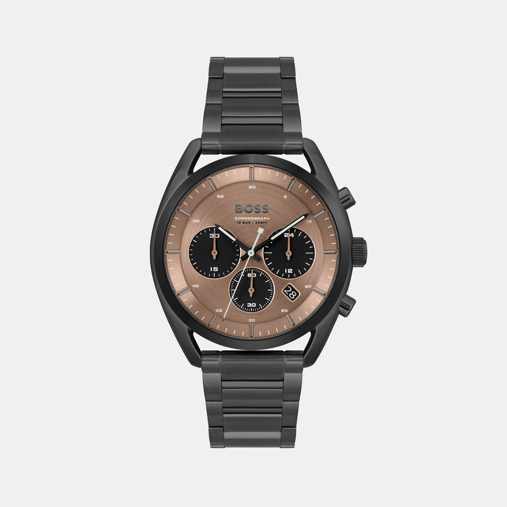 Boss Round Brown Chronograph watch