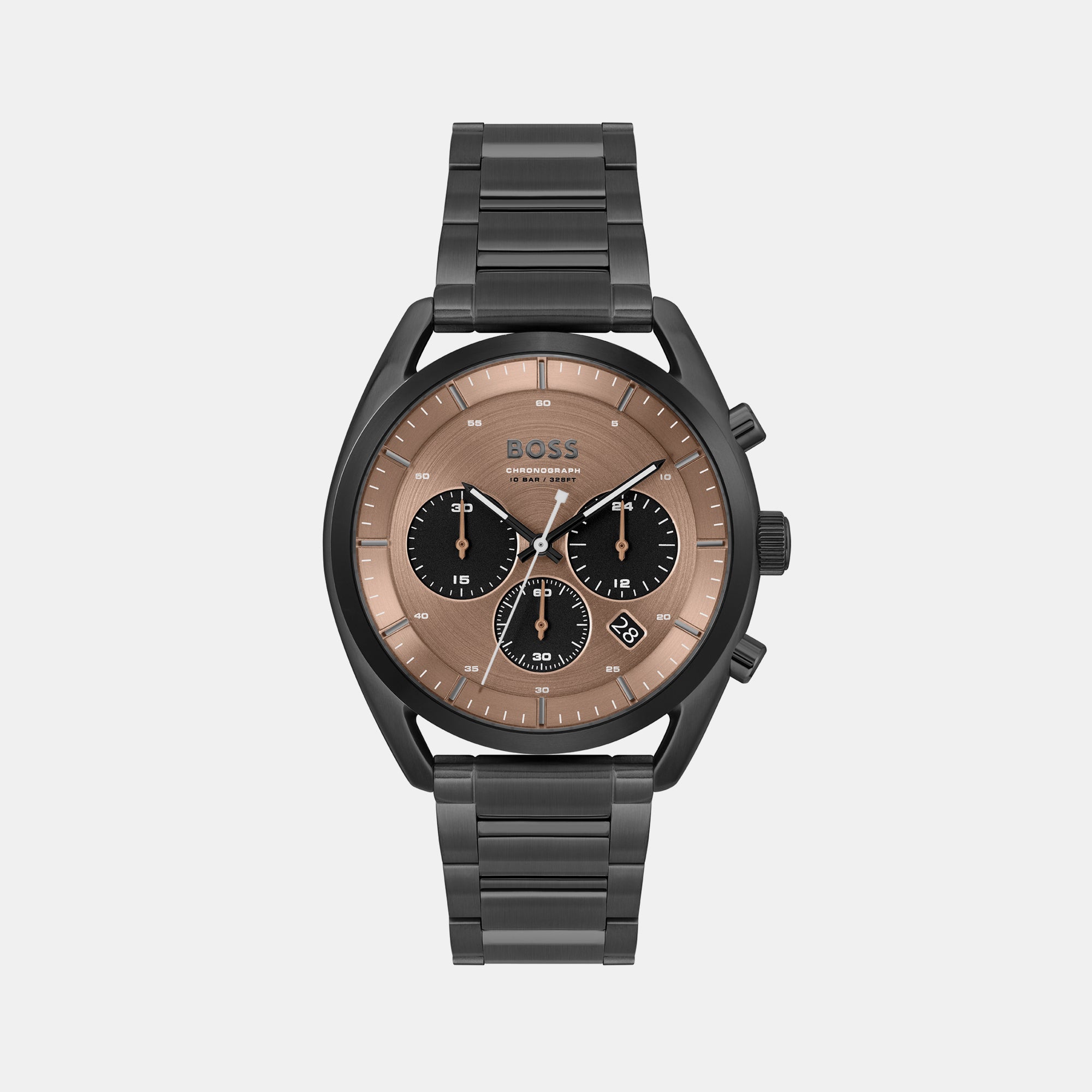 Boss Round Brown Chronograph watch
