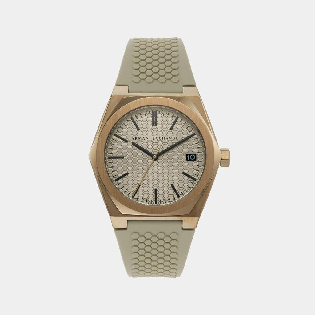 Armani Exchange Round Silver Analog watch