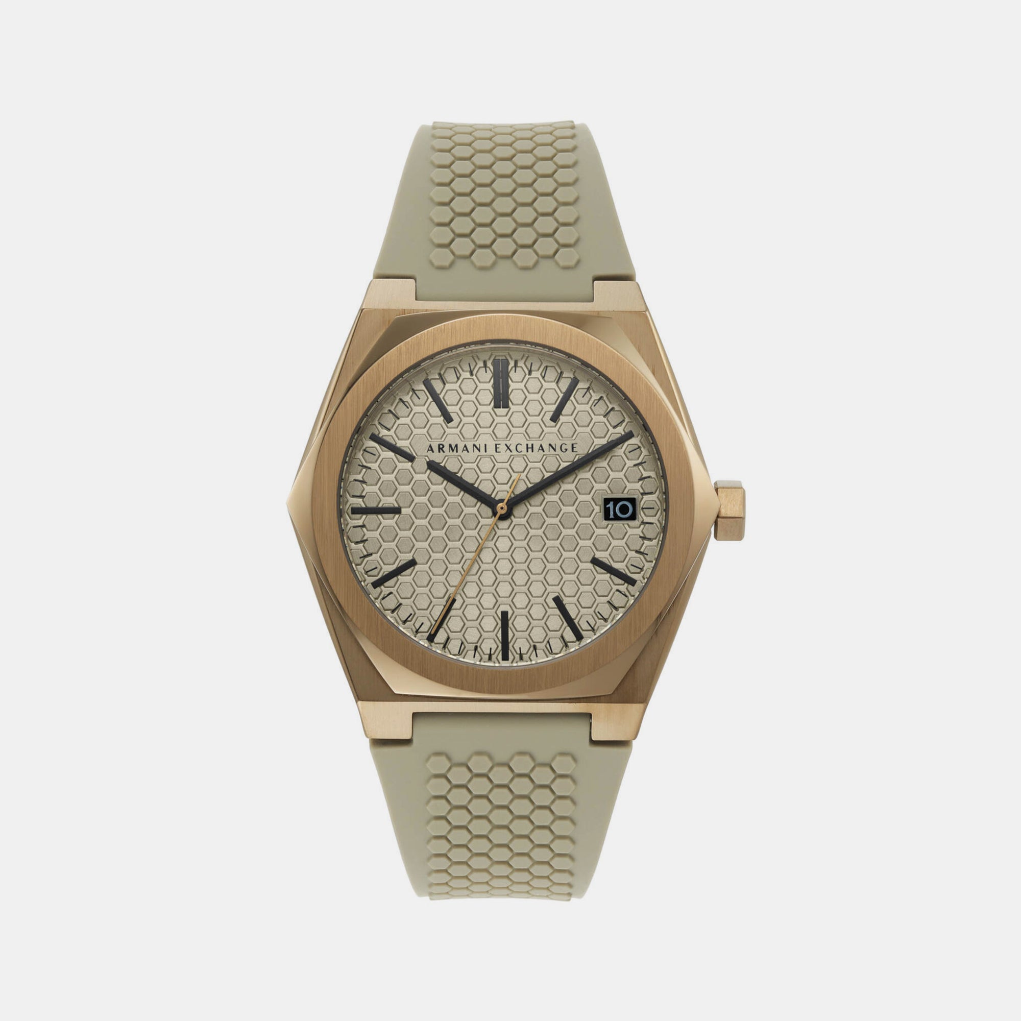 Armani Exchange Round Silver Analog watch