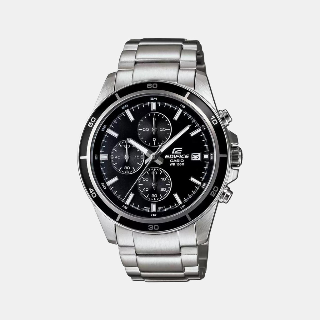 Casio Round Black Chronograph watch