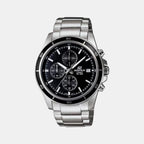 Casio Round Black Chronograph watch