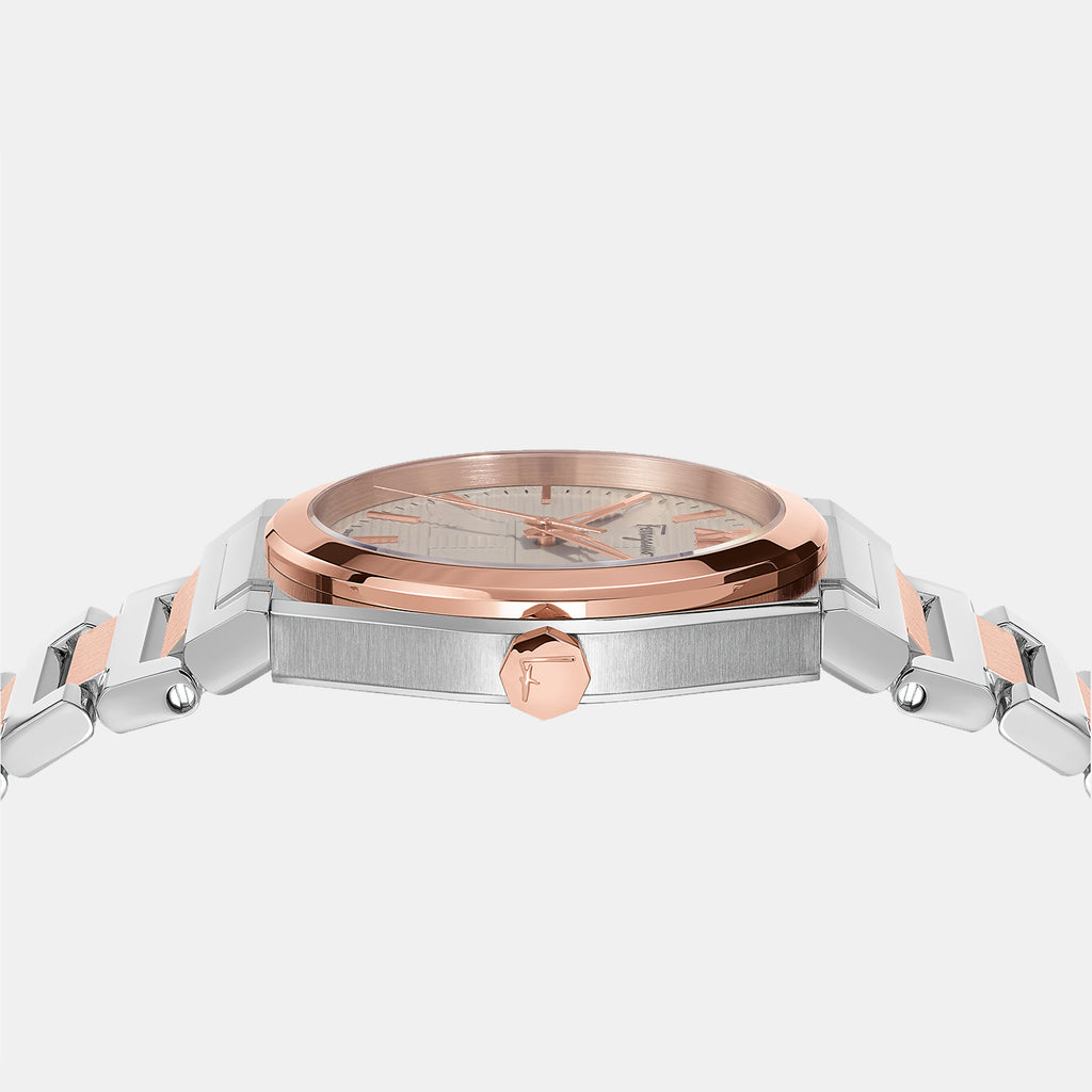 Ferragamo Men Round Beige watch