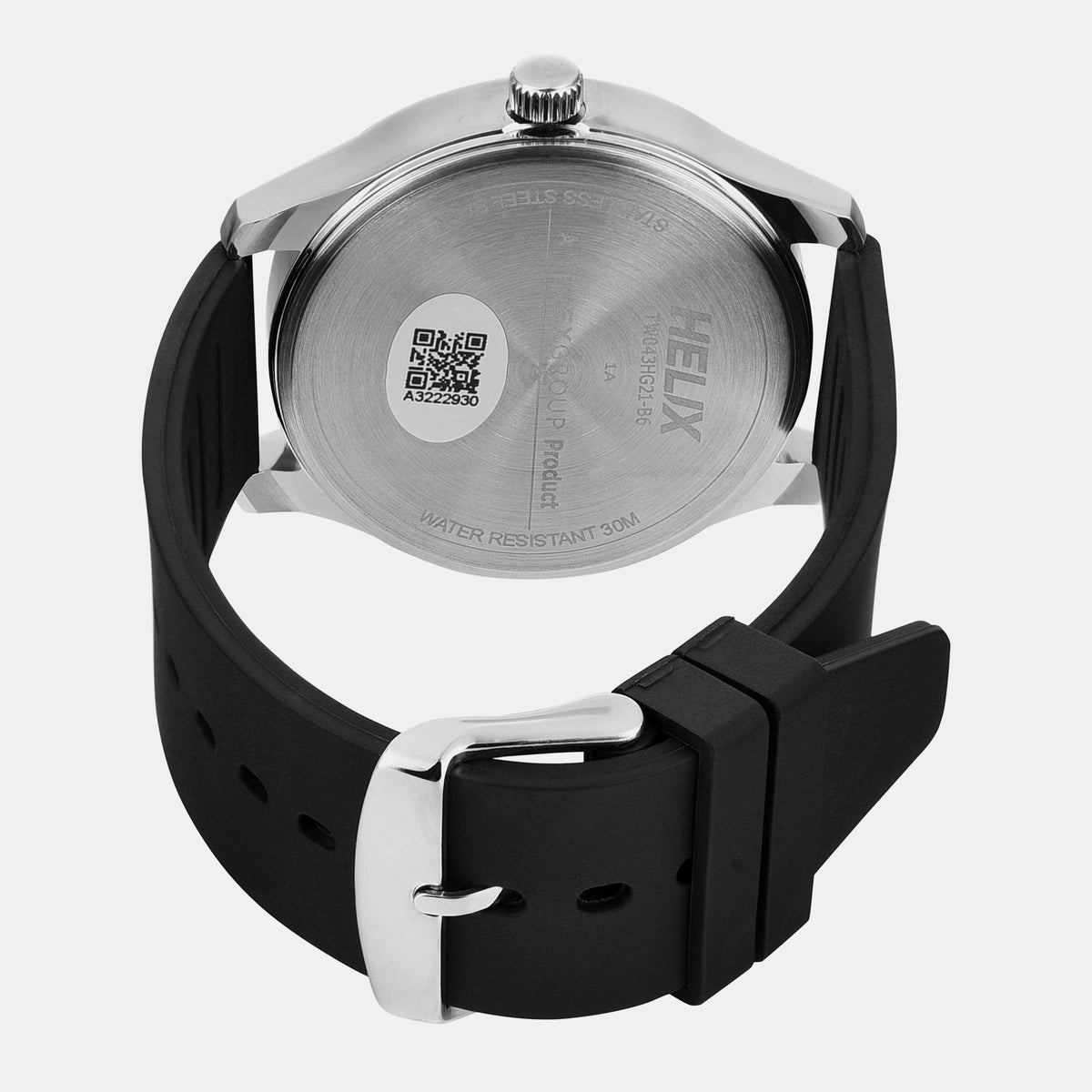 Helix Silicone Black watch