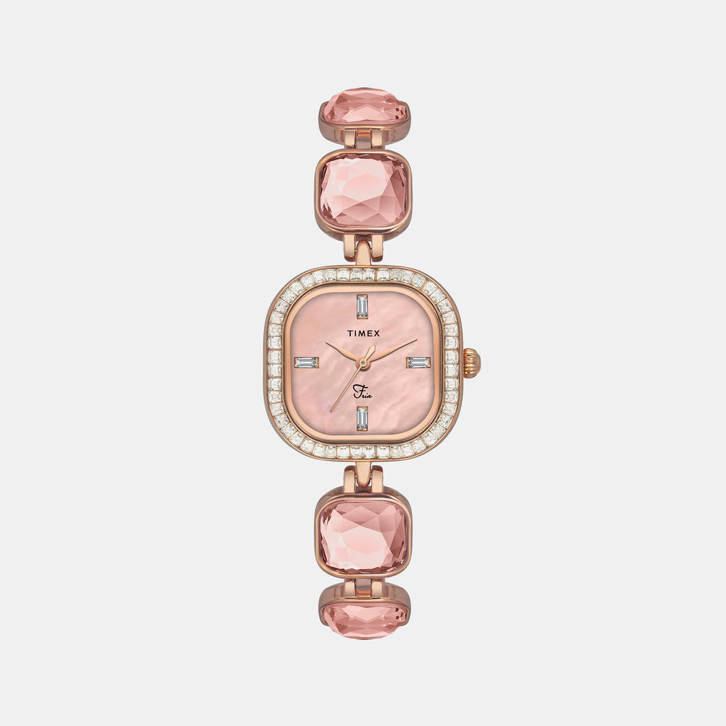 Timex Square Mother Of Pearl Analog watch